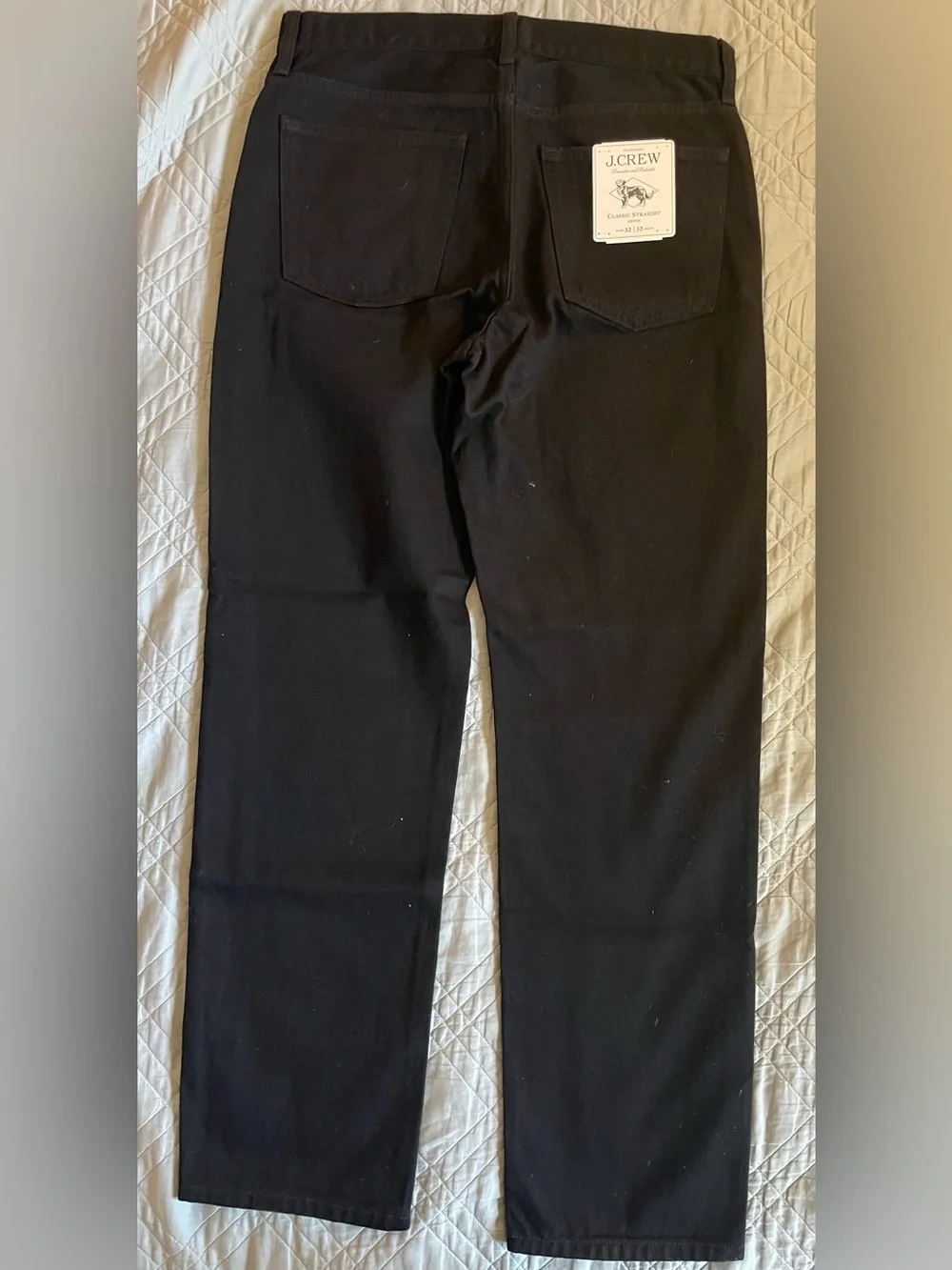 J. Crew Classic Straight jean in black rinse Size 32/32 NWT $168 CC325
